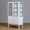 Vintage Glass And Iron Medical Cabinet, 1970s 1
