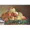 Antique Painting, Basket of Red Apples, Oil on Canvas, 19th-Century 3
