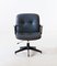 Italian Grey Leather Swivel Chair by Ico Luisa Parisi for MIM, 1960s, Image 4