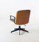 Italian Grey Leather Swivel Chair by Ico Luisa Parisi for MIM, 1960s 3