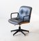 Italian Grey Leather Swivel Chair by Ico Luisa Parisi for MIM, 1960s, Image 1
