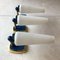 Italian Brass, Opaline and Lacquer Sconces, 1950s, Set of 3 17