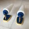 Italian Brass, Opaline and Lacquer Sconces, 1950s, Set of 3 11