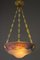 Art Nouveau Glass Bowl Ceiling Lamp, 1920s 28