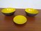 Yellow Krenit Bowls by Herbert Krenchel Torben Ørskov, Set of 3, 1960s 11