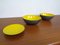 Yellow Krenit Bowls by Herbert Krenchel Torben Ørskov, Set of 3, 1960s 4