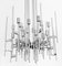 Italian Chrome Chandelier by Gaetano Sciolari, 1960s, Image 3