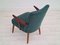 Danish Wool and Teak Armchair, 1960s 13