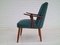 Fauteuil en Laine et Teck, Danemark, 1960s 15