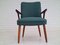 Fauteuil en Laine et Teck, Danemark, 1960s 17