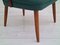 Fauteuil en Laine et Teck, Danemark, 1960s 3