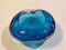 Blue Murano Bubble Glass Ashtray from Seguso, 1950s, Image 3