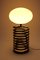 Lampe de Bureau Spring en Acier Chromé avec Abat-jour en Verre Opalin par Ingo Maurer 1968 Allemagne 2