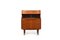 Mid-Century Danish Teak Secretaire with Curved Front 1