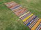 Vintage Turkish Kilim Striped Runner Rug, 1970s 6