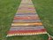 Tappeto Kilim vintage a strisce, Turchia, anni '70, Immagine 3