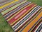 Vintage Turkish Kilim Striped Runner Rug, 1970s, Image 8