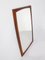 Mirror by Kai Kristiansen for Aksel Kjersgaard & Odder Denmark, 1960s 1