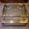 Chrome, Steel and Gold Coffee Table, 1970s, Immagine 1