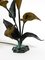 Grande Lampe de Bureau Florale en Bronze et en Laiton, Italie, 1970s 17