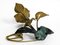 Große Italienische Florale Tischlampe aus Bronze & Messing, 1970er 10