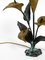 Large Italian Floral Bronze & Brass Table Lamp, 1970s, Image 6