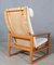 2254 Oak Sled Lounge Chair in Cane by Borge Mogensen, 1956, Denmark 8