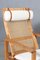 2254 Oak Sled Lounge Chair in Cane by Borge Mogensen, 1956, Denmark 2