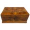 Biedermeier Schachtel aus Walnuss Furnier & Ahorn, Österreich, 1820er 1