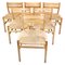 Dining Room Chairs Model BM1 in Oak by Børge Mogensen, Set of 6, Image 1