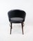 Easy Chair Upholstered with Black Leather and Legs of Rosewood by Chr. Linneberg, Image 5