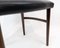 Easy Chair Upholstered with Black Leather and Legs of Rosewood by Chr. Linneberg 4