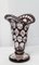 Mid-Century Optic Aubergine Glass Vase, Image 2
