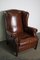 Club chair vintage olandese in pelle color cognac, Immagine 2