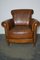 Club chair vintage in pelle color cognac, Paesi Bassi, Immagine 3