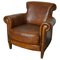 Vintage Dutch Cognac-Colored Leather Club Chair, Image 1