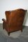 Fauteuil Vintage Cognac en Cuir, Pays-Bas 6