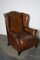 Club chair vintage in pelle color cognac, Paesi Bassi, Immagine 9