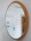 Round Teak Veneer Wall Mirror, Denmark, 1960s, Image 8