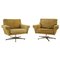 Swivel Chairs in Suede Leather by Georg Thams, Denmark, 1970s, Set of 2 1