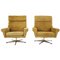Swivel Chairs in Suede Leather by Georg Thams, Denmark, 1970s, Set of 2, Image 1