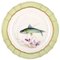 Royal Copenhagen Fish Plate with Green Edge, Gold Decoration and Fish Motif 1