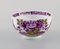 Tazza da tè Meissen antica in porcellana dipinta a mano con fiori viola, Immagine 2