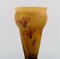 Daum Freres, Nancy, Vase in Mouth Blown Art Glass with Flowers 5