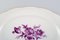 Piatto da portata Meissen ovale antico in porcellana dipinta a mano con fiori viola, Immagine 3
