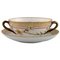 Royal Copenhagen Flora Danica Bouillon Cup with Saucer in Hand-Painted Porcelain, Image 1
