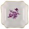 Antique Meissen Bowl in Hand-Painted Porcelain with Purple Flowers, Image 1