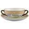 Royal Copenhagen Flora Danica Bouillon Cup with Saucer in Hand-Painted Porcelain, Image 1
