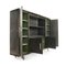 French Industrial Glass Storage Cabinet 2