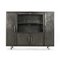 French Industrial Glass Storage Cabinet 1